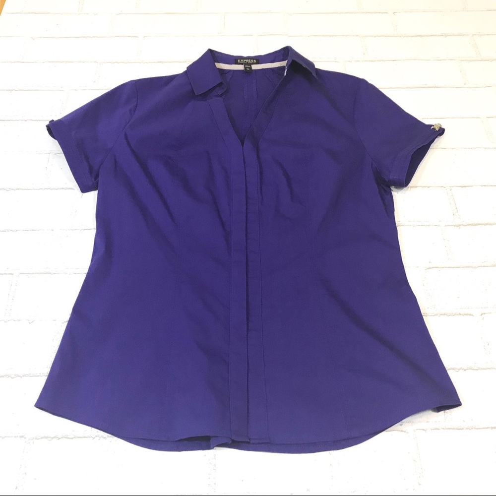 Express | Essential Stretch Shirt Womens Sz SP
